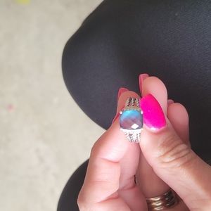 David Yurman Petite Wheaton Hampton Blue Topaz size 6